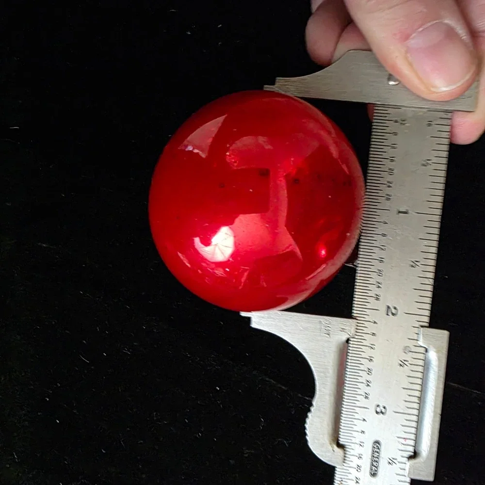Set of 5 Vintage Red Christmas Ornaments Shiny Brite Poland Japan Hong Kong‎